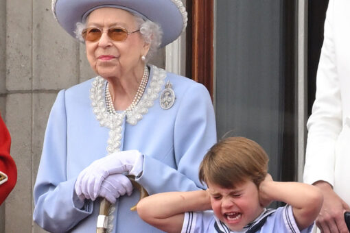 Prince Louis steals the show during the Trooping the Colour ceremony