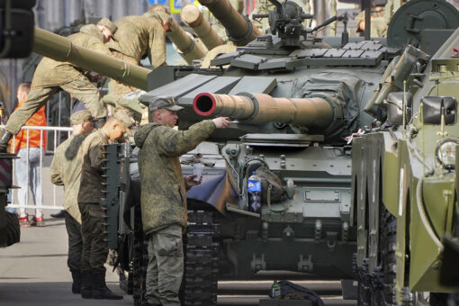 Russian missiles strike Kyiv for first time in a month, targeting tank facility
