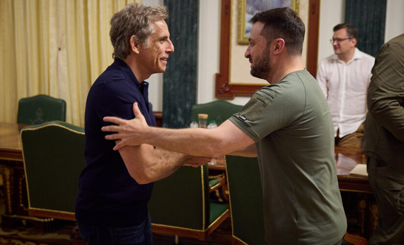 Ben Stiller meets with Ukraine President Volodymyr Zelenskyy as a UNHCR Goodwill ambassador