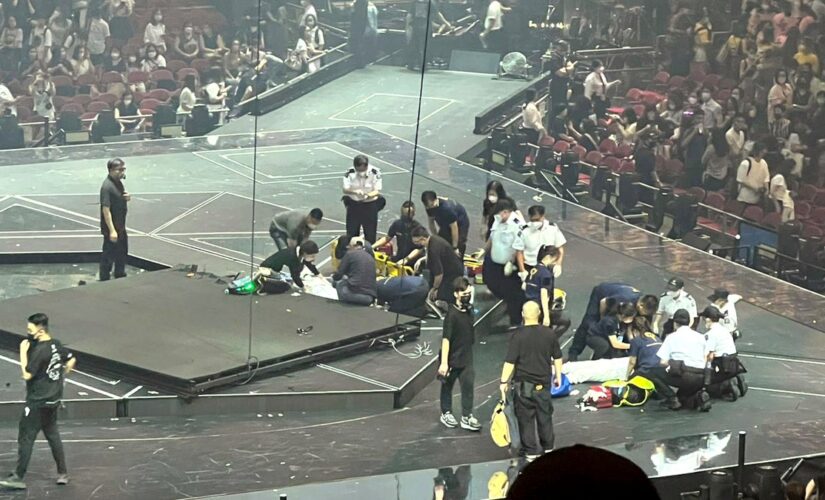 Hong Kong authorities to investigate after massive screen falls during concert, injures dancers