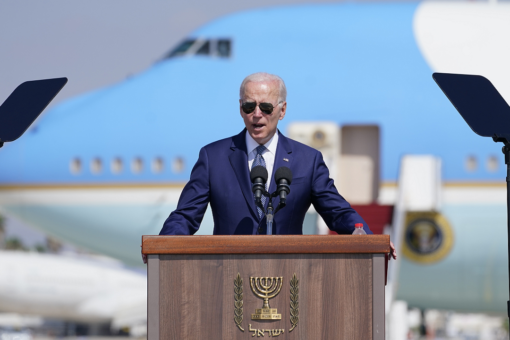 Israel’s Ben Gurion Airport welcomes Biden, Air Force One upon arrival