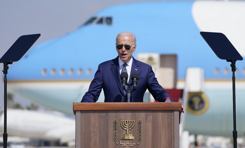 Israel’s Ben Gurion Airport welcomes Biden, Air Force One upon arrival