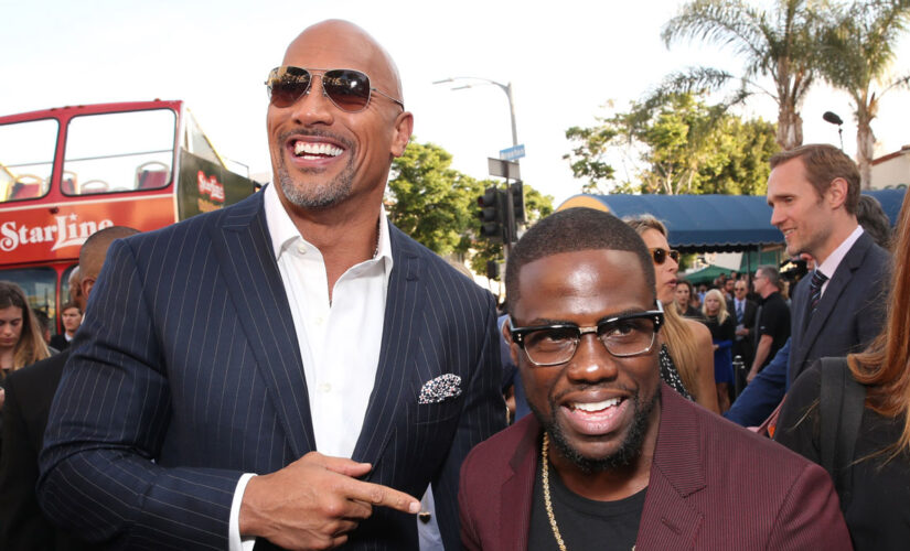 Kevin Hart, Dwayne Johnson perform TikTok tortilla challenge in viral video: ‘Trying to keep up’