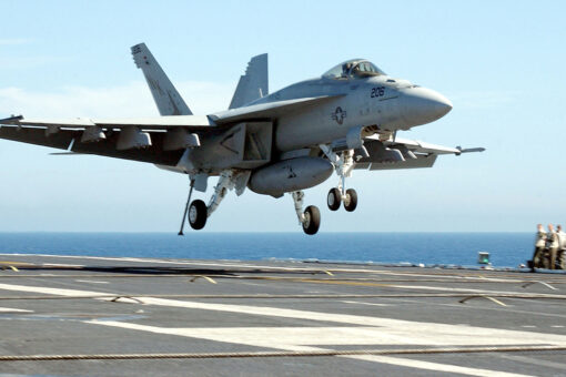 Navy says F/A-18 Super Hornet fell off USS Harry S. Truman after ‘unexpected heavy weather’
