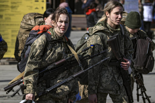 Ukraine military sees spike in female volunteers amid war with Russia