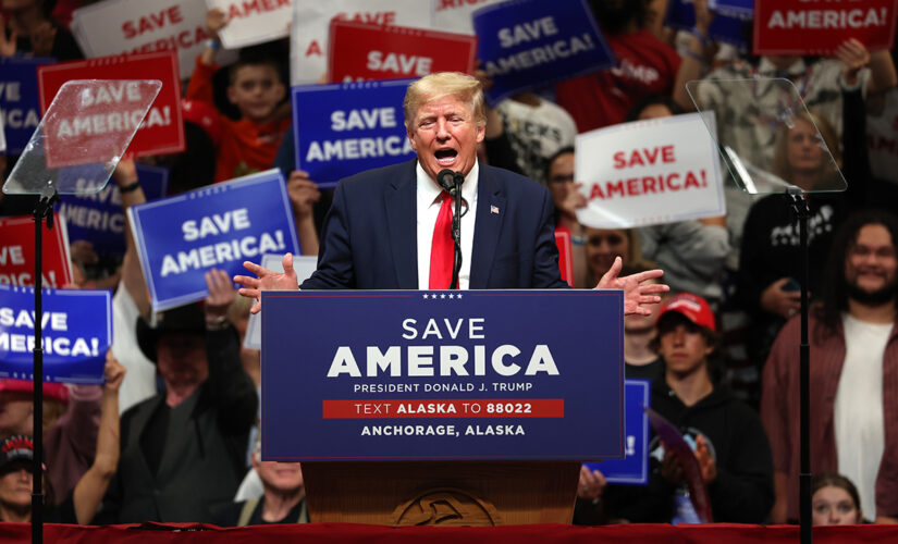 Trump offers scathing rebuke of Elon Musk during Alaska rally with Sarah Palin: ‘He’s another bull—- artist’