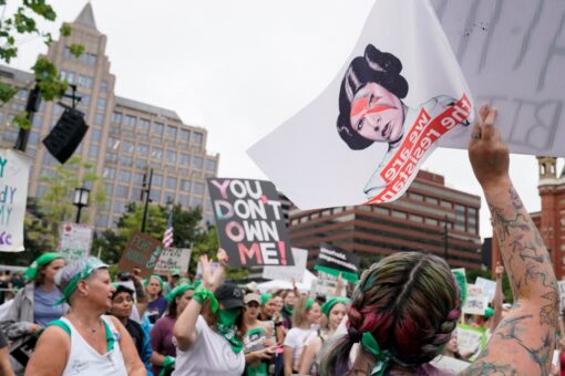 Women’s March abortion protest near White House pressures Biden to do more