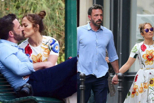 Jennifer Lopez, Ben Affleck pack on the PDA during Paris honeymoon