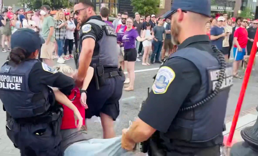 Left-wing climate protesters arrested at Congressional Baseball Game after blocking Nationals Park entrance