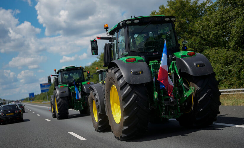 Dutch police shoot at tractor during night of farm protests