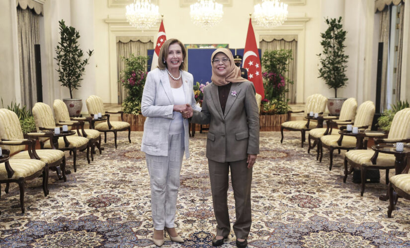 Nancy Pelosi arrives in Singapore as she begins tour of Asia