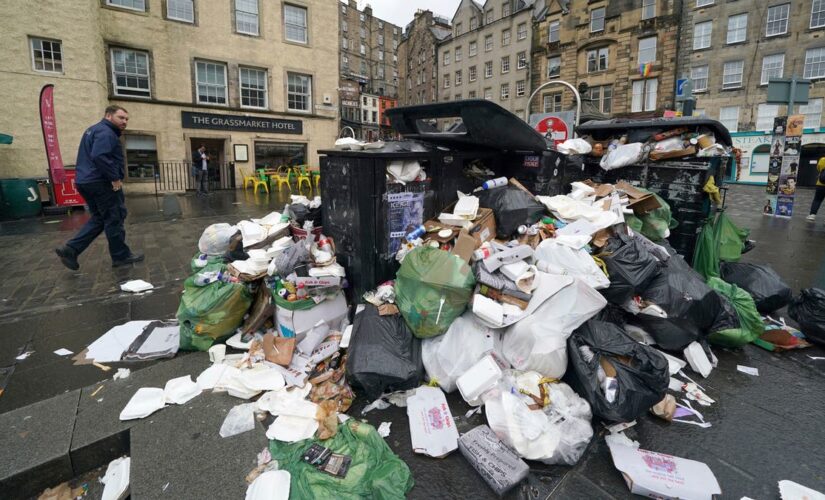 Garbage piles in Scotland raise health concerns amid strikes