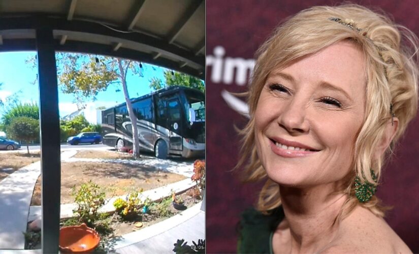 Doorbell camera video captures Anne Heche’s car speeding moments before crash