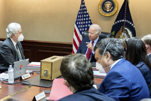 White House releases image of Biden huddling with advisers ahead of al-Zawahri strike