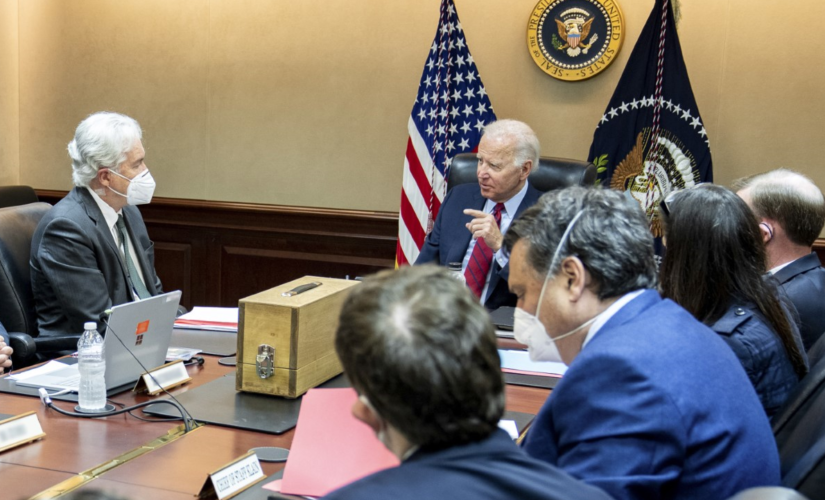 White House releases image of Biden huddling with advisers ahead of al-Zawahri strike