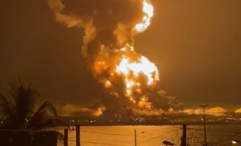 Video shows massive fireball rising out of stricken Cuban oil storage facility