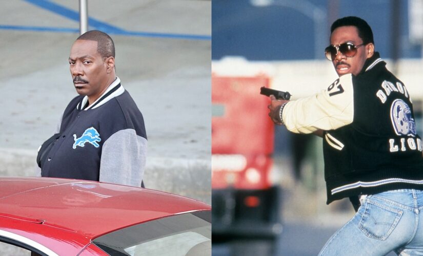 Eddie Murphy spotted filming ‘Beverly Hills Cop’ wearing iconic jacket