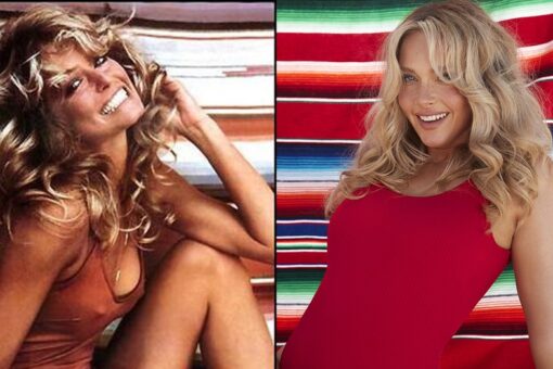 SI Swim model Camille Kostek channels Farrah Fawcett in sizzling Swimsuits For All shoot: ‘Icon’
