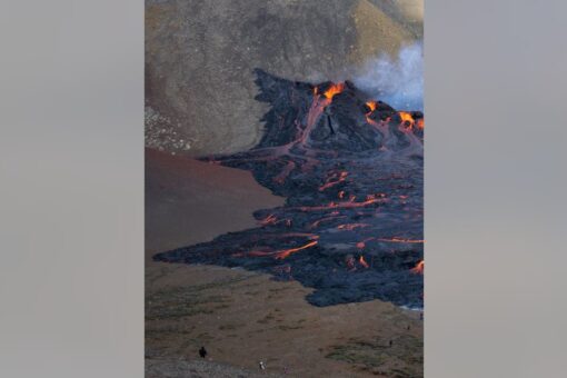 Iceland volcano near major airport erupts second time in a year