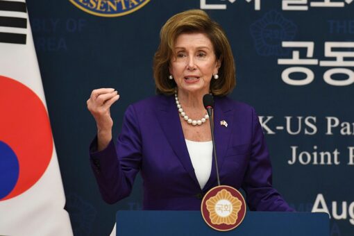 Pelosi doesn’t mention Taiwan in South Korea, as China launches retaliatory missile strikes