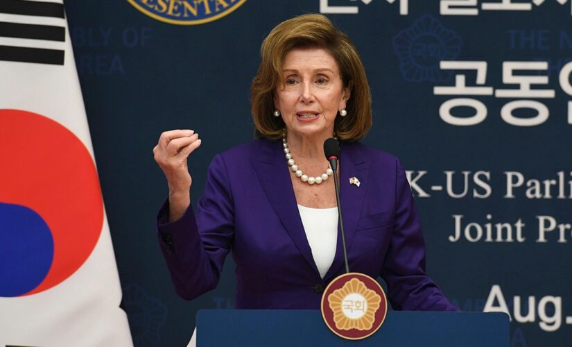 Pelosi doesn’t mention Taiwan in South Korea, as China launches retaliatory missile strikes