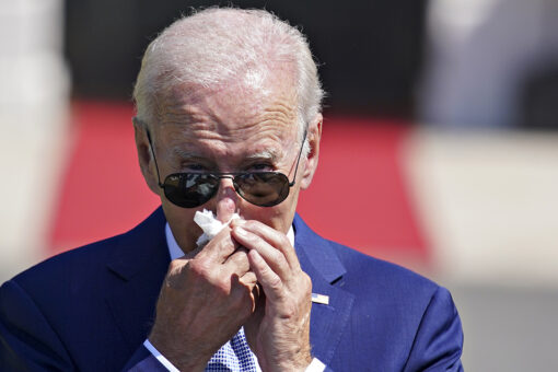Biden coughs through CHIPS bill signing speech after COVID-19 isolation