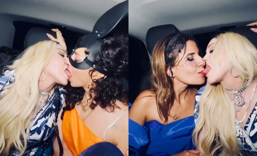 Madonna kisses 2 women as she celebrates turning 64 amongst friends and family in Italy