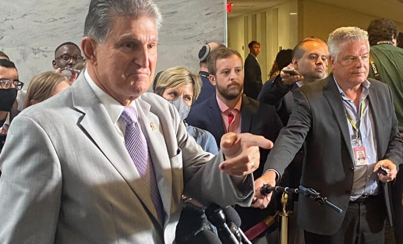 Manchin has ‘nice talk’ with Sinema but won’t discuss details on fate of social spending and tax bill