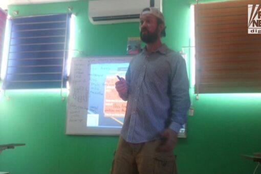 RJ McLeod caught: Most Wanted fugitive captured in El Salvador pictured teaching English class at local school