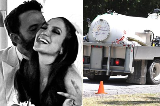 Ben Affleck, Jennifer Lopez prepare for wedding as porta potty with AC arrives