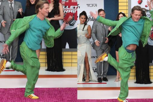 Brad Pitt brings out dance moves on ‘Bullet Train’ red carpet