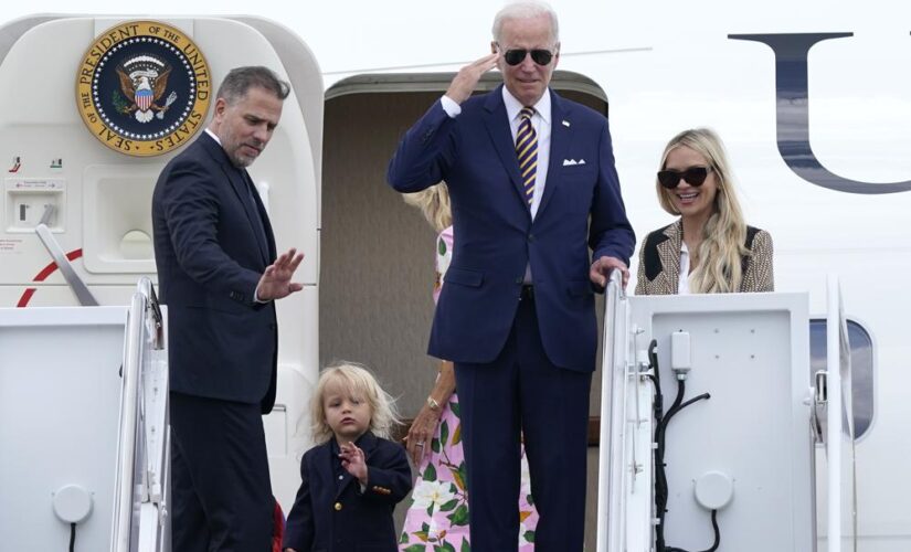 Hunter Biden joins dad Joe for vacation as FBI called out for double standard after Trump Mar-a-Lago raid