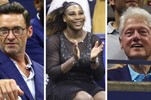 US Open 2022: Serena Williams gains support from Hugh Jackman, Bill Clinton and more in star-studded match