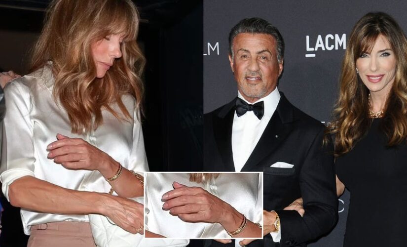 Sylvester Stallone’s wife, Jennifer Flavin, spotted without ring before divorce filing