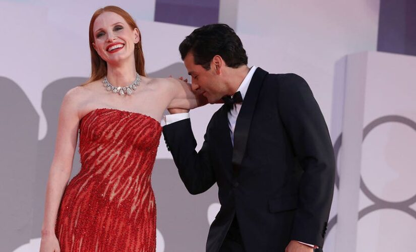 Oscar Isaac gives explanation for viral red carpet moment with Jessica Chastain