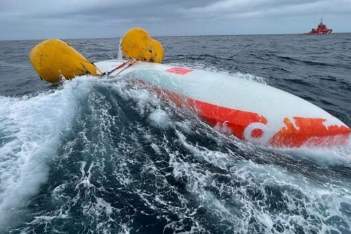 Spanish coast guard rescues French sailor trapped for 16 hours in capsized boat