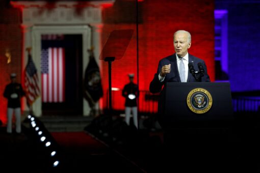 Biden says ‘MAGA Republicans’ threaten democracy as he and Dems crank up anti-Trump rhetoric ahead of midterms