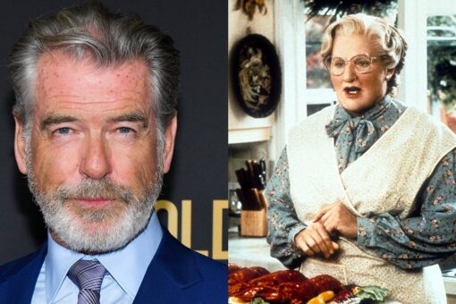 Pierce Brosnan reveals Robin Williams improvised an iconic ‘Mrs. Doubtfire’ line