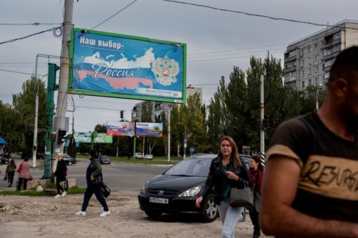 Ukrainians in Kremlin-backed territory vote whether to join Russia in ‘sham referenda’