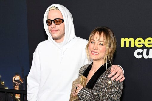 Pete Davidson spotted with arm around ‘Meet Cute’ co-star Kaley Cuoco: ‘He’s a sweet human being’