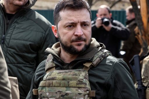 Car carrying Volodymyr Zelenskyy crashes into other vehicle during Ukraine battlefield visit