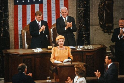 The queen and Congress: Elizabeth II addressed Capitol Hill lawmakers in 1991