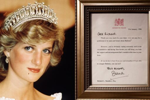 Princess Diana’s heartfelt letter to man struggling with bulimia on display at Las Vegas exhibit