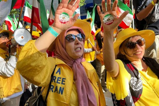 Iranian president speaks of ‘justice’ to UN as protests consume his country with demands for regime change