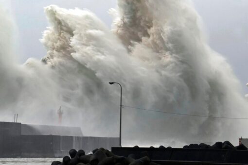 Storm hits Japan leaving at least 2 dead, 130K without power
