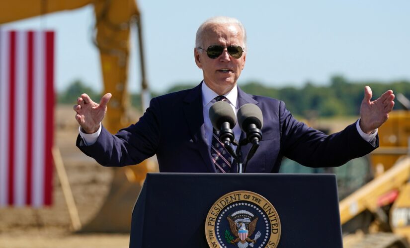 A bipartisan Biden drops recent ‘MAGA’ rhetoric during groundbreaking stop in Ohio