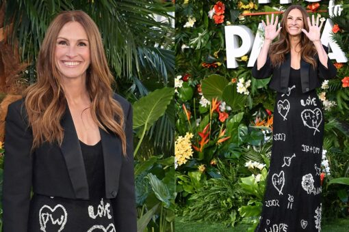 ‘Ticket to Paradise’ star Julia Roberts pays tribute to her family at movie premiere with sentimental dress