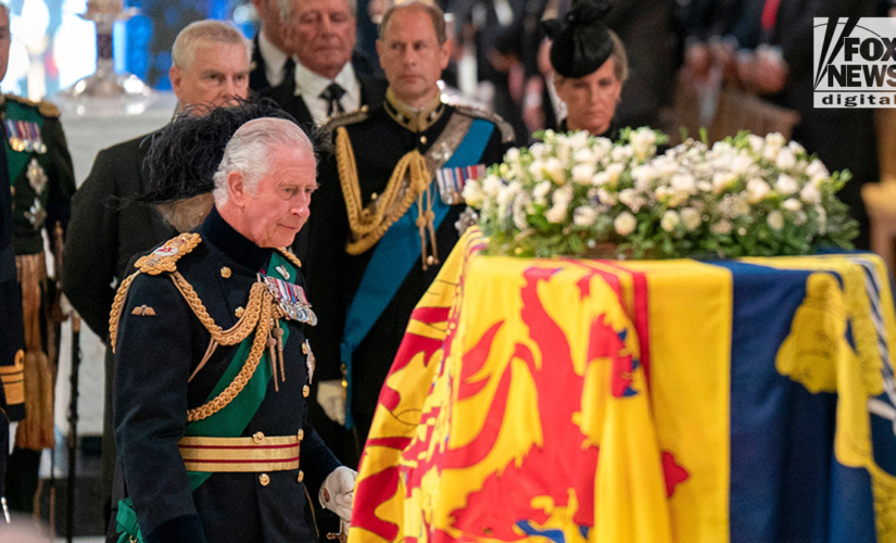 Queen Elizabeth II’s procession and thanksgiving service in pictures