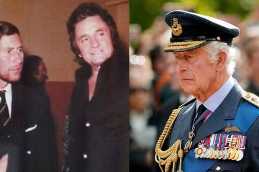 Johnny Cash pictured with young King Charles III in photo shared by musician’s daughter