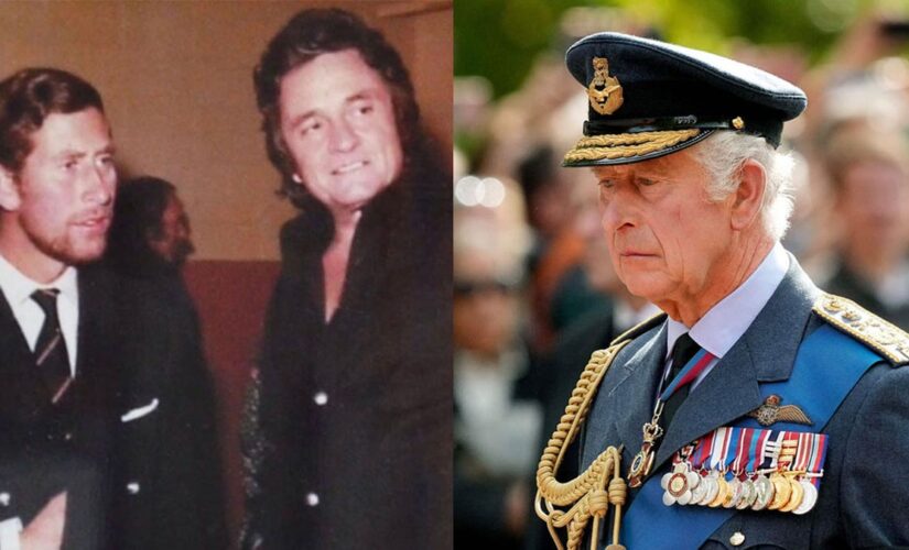 Johnny Cash pictured with young King Charles III in photo shared by musician’s daughter